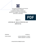 Auditoría de obligaciones fiscales: impuestos