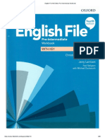 English File 4th Edition Pre-Intermediate Workbook