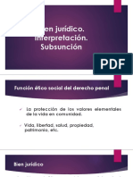 Escuela Judicial. Bien Juridico. Interpretación. Subsunción.