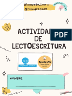 Cuaderno Actividades Lectoescritura y Conciencia Fonologica