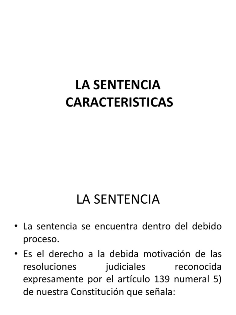 La Sentencia | PDF