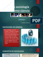 Unidad 1 La Sociología Como Ciencia