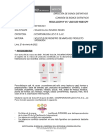 Resolución sobre marca de producto con forma de rosca