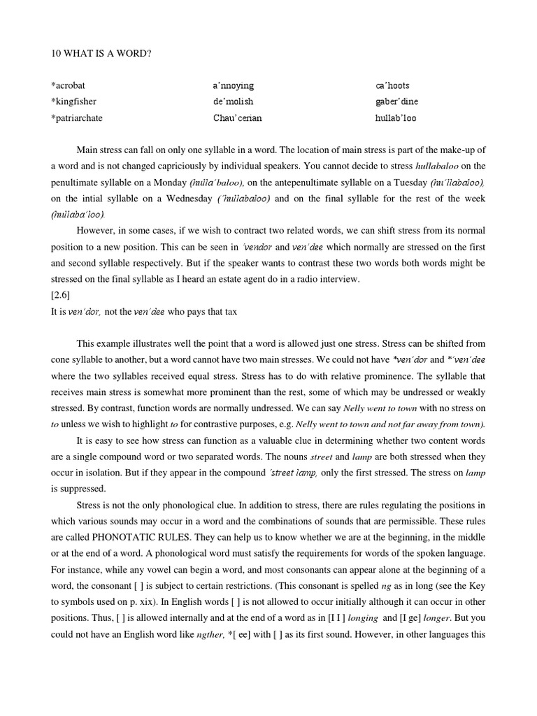 IS IT A WORD intelligence overview