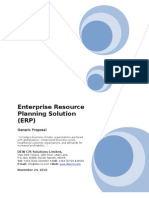 Enterprise Resource Planning Solution (ERP) : Generic Proposal