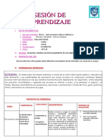 Sesión de Aprendizaje - Psicomotricidad 1 Ternado Roxana 1) Retificado