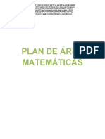 Plan de Área Matemáticas (2022)