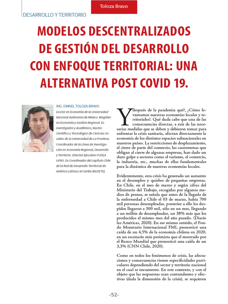 Modelos Descentralizados de Gestión Del Desarrollo Con Enfoque ...