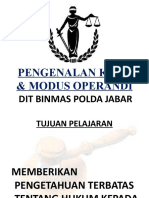 Pengenalan Kuhp-1 Dan Modus Operandi