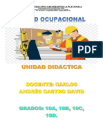 GUIA No. 6 GRADO DECIMO. AREA SALUD OCUPACIONAL DOCENTE CARLOS ANDRÉS CASTRO DAVID