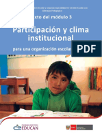Participación y Clima Institucional Para Una Organización Escolar Efectiva (1)