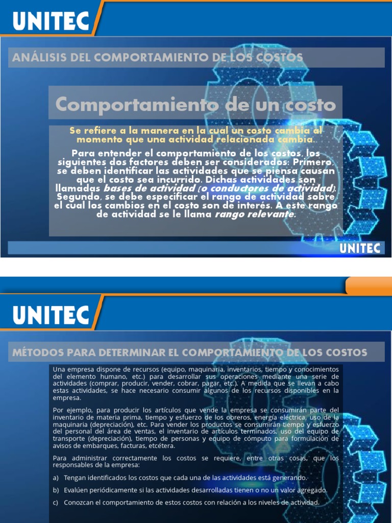 Comportamiento y Análisis de Costos | PDF | Costo | Estado de resultados