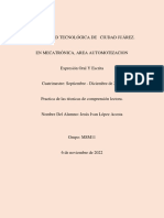 Practicas de Las Tecnicas de Comprension Lectora