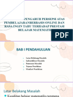 Pengaruh Persepsi Atas Pembelajaranberbasis Online Dan Rasa Ingin