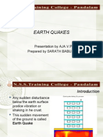 Earth Quakes: Presentation by AJA.V.P Prepared by SARATH BABU.M.G