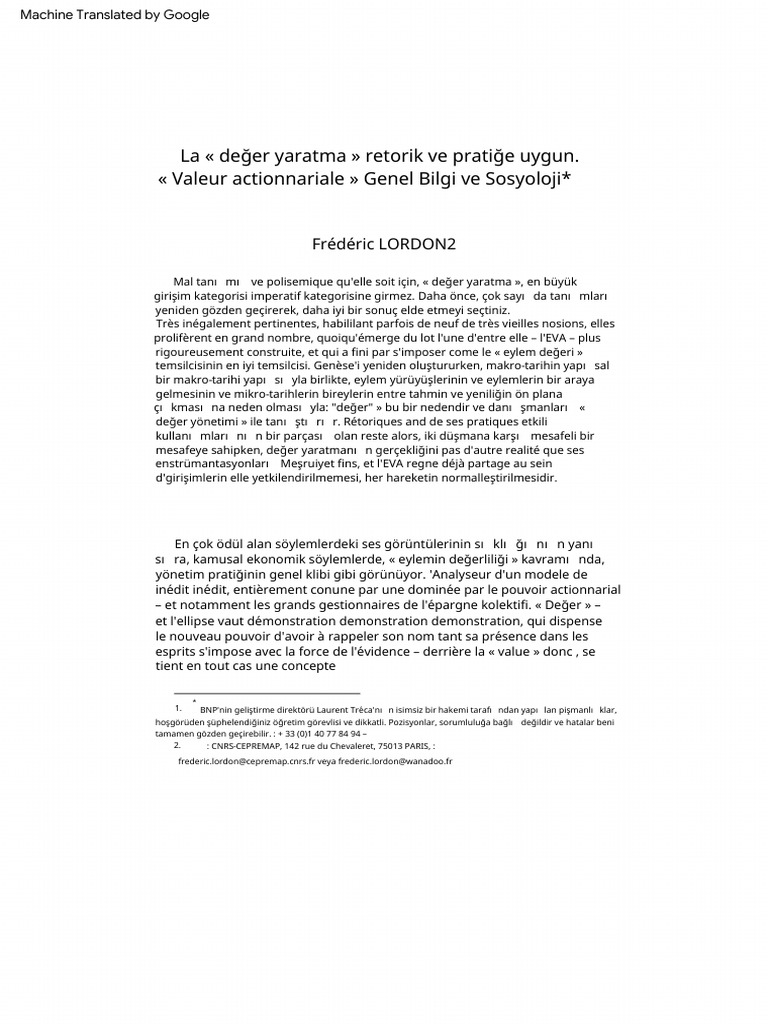 Lardon Valeur PDF
