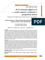 Gestión de la economía digital en la educación