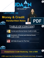 Economics-Money and Credit 03 - Handwritten Notes