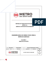 Licitación pública para ingeniería básica de obras civiles línea 8 del metro de Santiago