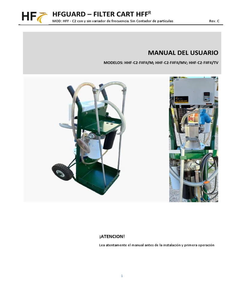 HFF Filter Cart - Mod c2 - c3 | PDF | Filtración | Bomba