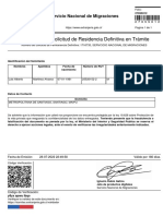 Extranjeria Ampliacion de Certificado de Residencia Definitiva en Tramite 27055012