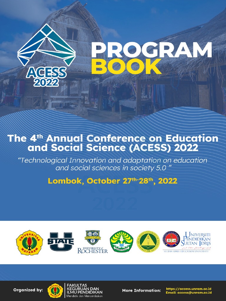 4th ACESS 2022 Conference Program | PDF | Teachers | Literacy