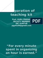 Preparation of Teaching Kit