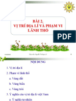 BÀI 2. vị trí địa lí và phạm vi lãnh thổ