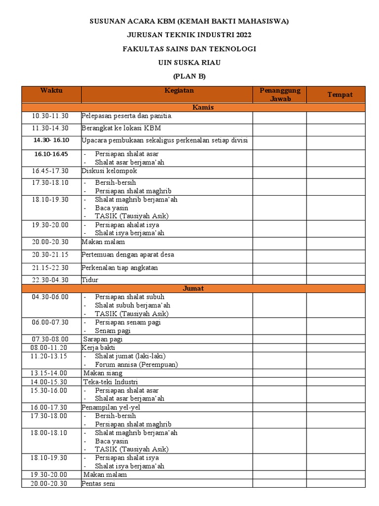 6 September Plan B | PDF