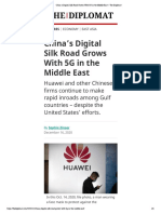 Zinser - China's Digital Silk Road Grows With 5G in The Middle East - The Diplomat