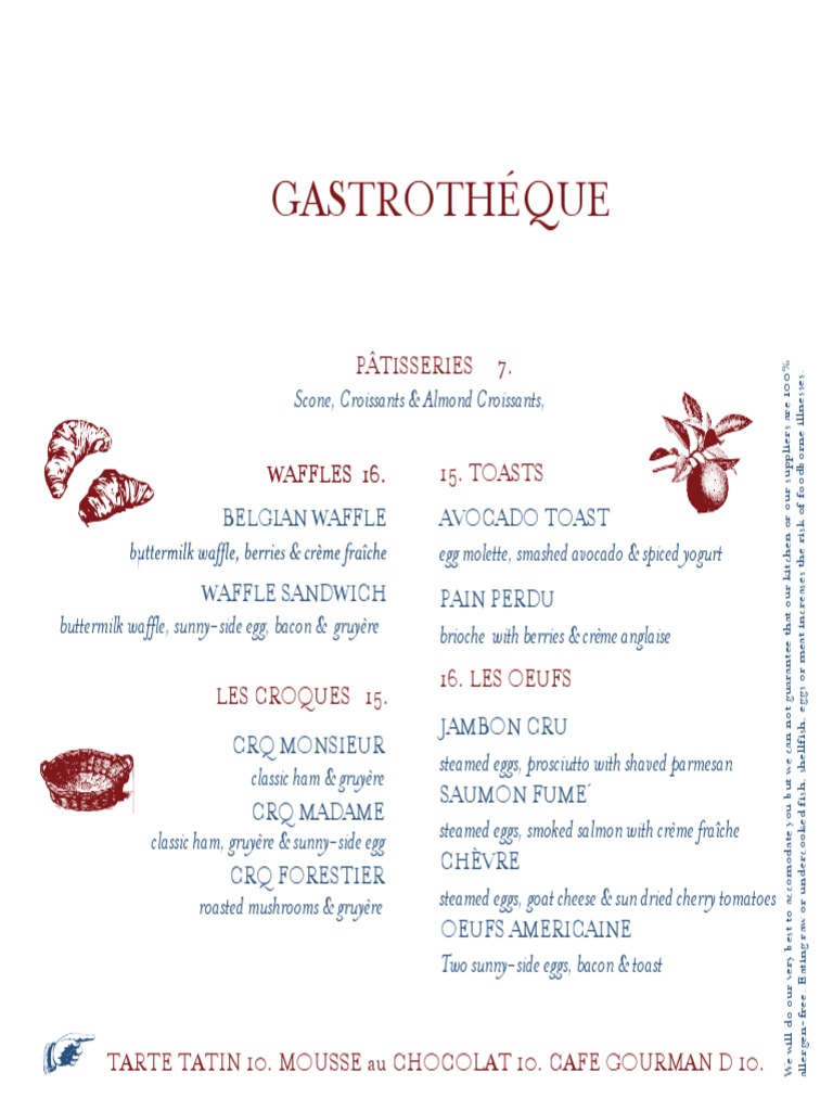 Buvette Menu 10-16-20 | PDF | European Cuisine | Regional & Ethnic Food