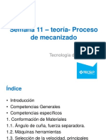 Semana 11 - Teoría - Procesos de Mecanizado