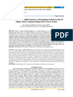 Rurbanisation, Conflits Fonciers Et Dynamiques Foncières Dans Le Village Ébrié d'Adjamé-Bingerville (Côte D'ivoire)