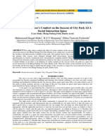 The Effect of Visitor's Comfort On The Success of City Park AS A Social Interaction Space (Case Study: Blang Padang Field, Banda Aceh)