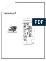 Cottage Floor Plan & Front Elev