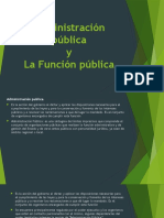 Administración Pública y Función Pública