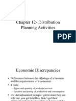 Chapter 12- Distribution Planning Activities (2)