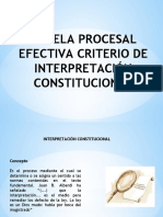 Grupo Nu00ba 5 Tutela Procesal Efectiva Criterio de Interpretacion Constitucional