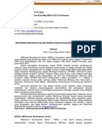 Makalah Semnas Fisip Ut 2012 Sub Tema: Birokrasi Dan Road Map Mdgs 2015 Di Indonesia