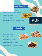 carta de cevichería