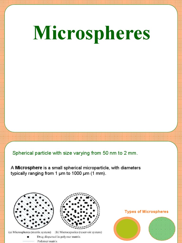 3 Microspheres PDF Nanoparticle Polymers