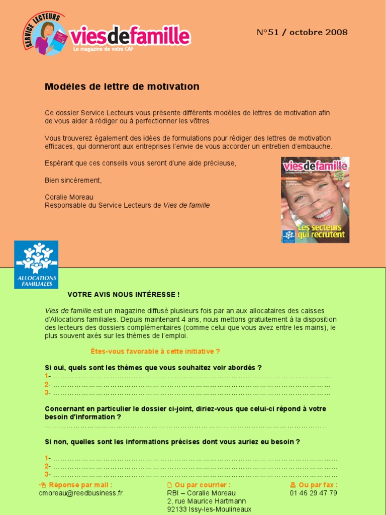 51 Lettre Motivation  Informatique  la communication