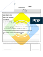 Form Ba Permit, Ba Approved & Persetujuan RW RW FTTH