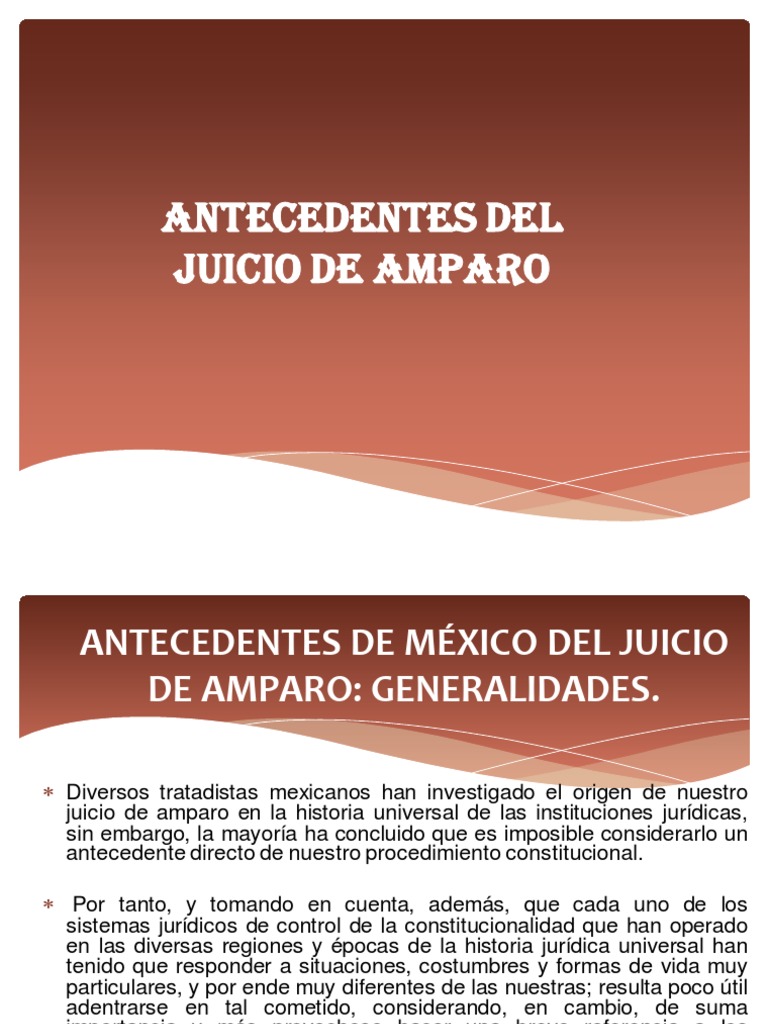 Antecedentes Históricos Del Juicio De Amparo En México – XJXG
