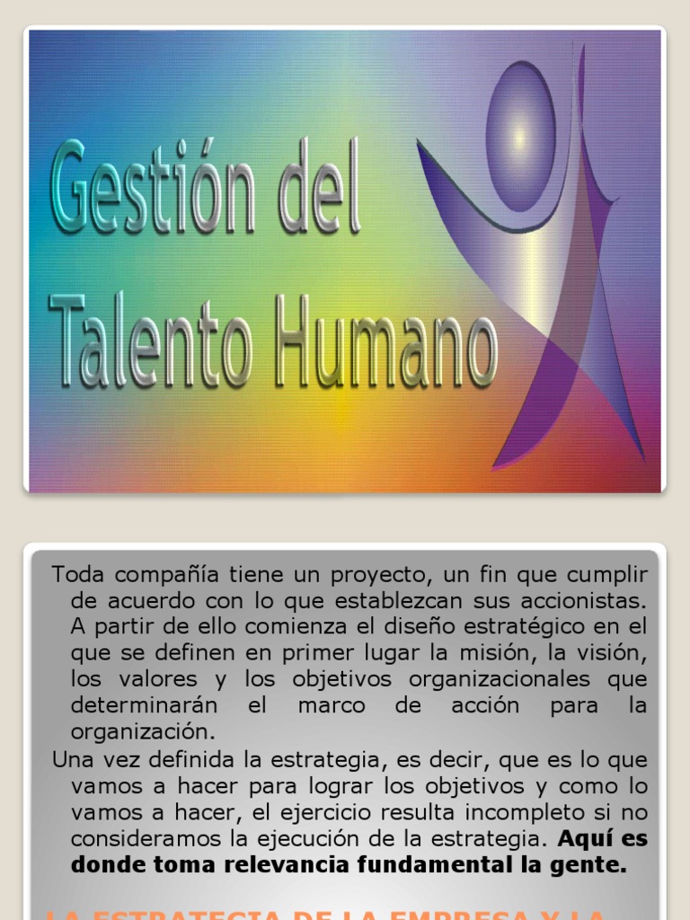 Gestión Del Talento Humano | PDF | Gestión de recursos humanos ...