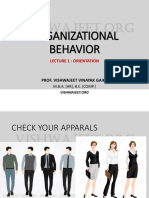 Organizational Behaviour MBA Course 2022-24