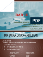 BAB 3 - Tata Bahasa Dan Penulisan