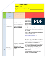 Planeación Segundo Preescolar