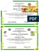 DepEd Brigada Eskwela Certificate Template