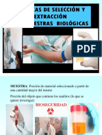 Selección y Extracción de Muestras Biologicas - Clase